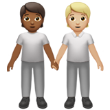 people holding hands: medium-dark skin tone, medium-light skin tone