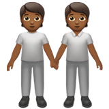 people holding hands: medium-dark skin tone
