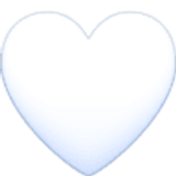 White heart - Facebook