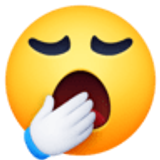 Yawning face - Facebook