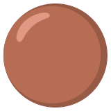 Brown circle - Noto Color Emoji