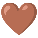 Brown heart - Noto Color Emoji