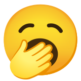 Yawning face - Noto Color Emoji