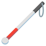 White cane - Noto Color Emoji