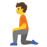 Person kneeling - Noto Color Emoji