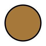 Brown circle - OpenMoji