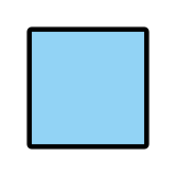 Blue square - OpenMoji