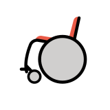 Manual wheelchair - OpenMoji