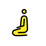 Person kneeling - OpenMoji
