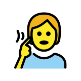 Deaf person - OpenMoji