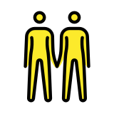 People holding hands - OpenMoji