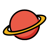 Ringed planet - OpenMoji