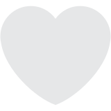 White heart - Twitter / X