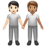 people holding hands: light skin tone, medium skin tone