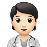 health worker: light skin tone