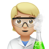 scientist: medium-light skin tone