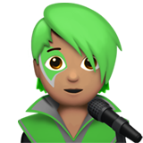 singer: medium skin tone