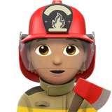 firefighter: medium skin tone
