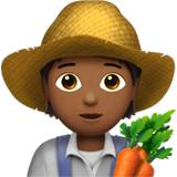 farmer: medium-dark skin tone