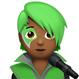 singer: medium-dark skin tone