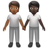 people holding hands: medium-dark skin tone, dark skin tone