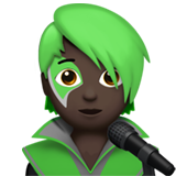 singer: dark skin tone