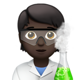 scientist: dark skin tone