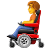 Person in motorized wheelchair - Facebook
