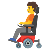 Person in motorized wheelchair - Noto Color Emoji