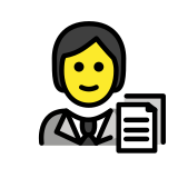 Office worker - OpenMoji