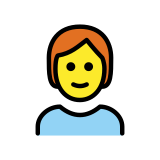 Person: red hair - OpenMoji