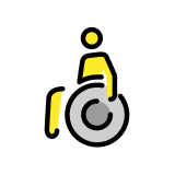 Person in manual wheelchair - OpenMoji