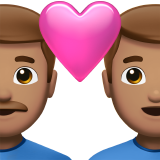 couple with heart: man, man, medium skin tone