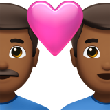 couple with heart: man, man, medium-dark skin tone
