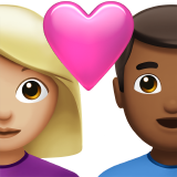 couple with heart: woman, man, medium-light skin tone, medium-dark skin tone