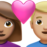 couple with heart: woman, man, medium skin tone, medium-light skin tone