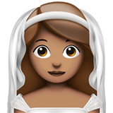 woman with veil: medium skin tone