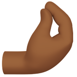pinched fingers: medium-dark skin tone