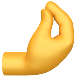 Fingertips pinched gesture