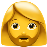 Bearded woman emoji