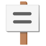 Placard - Noto Color Emoji