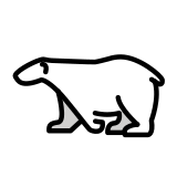 Polar bear - OpenMoji