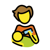 Person feeding baby - OpenMoji