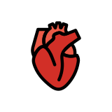 Anatomical heart - OpenMoji