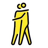 People hugging - OpenMoji