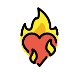 Heart on fire - OpenMoji