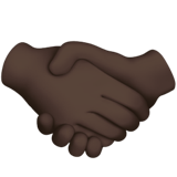 handshake: dark skin tone