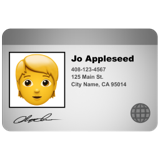 ID card Emoji