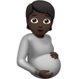 pregnant person: dark skin tone