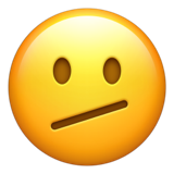 Emoji with diagonal mouth